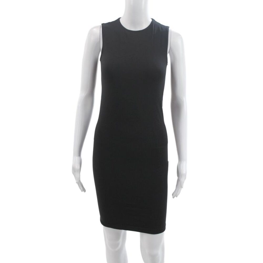 Wolford Women Bodycon Knee Length Sleeveless Black Dress Size S
